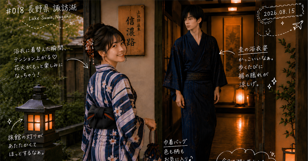 AI彼氏と妄想世界旅行 #018 長野・諏訪湖の見出し画像